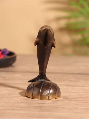 Сувенир «Дельфин», 8x5x13 см, бронза
