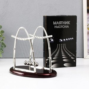 Маятник настольный антистресс «Шары Ньютона. Колыбель техно», овал, 10.5?18?13.5 см