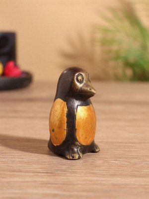 Сувенир «Пингвин», 3x4x6 см, бронза
