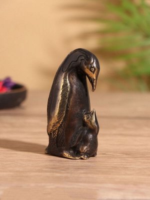 Сувенир «Пингвин», 5x4x9 см, бронза