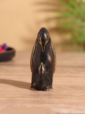 Сувенир «Пингвин», 5x4x9 см, бронза