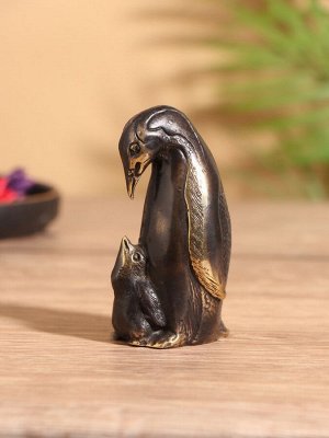 Сувенир «Пингвин», 5x4x9 см, бронза