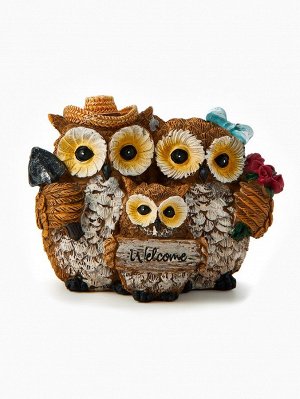 Фигурка полистоун TAKE IT EASY «Семья сов», 11x9x7.5 см
