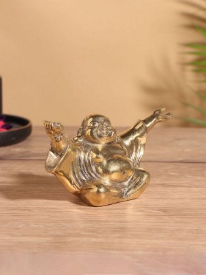 Сувенир «Счастливый Хотэй», 15x6x9 см, бронза
