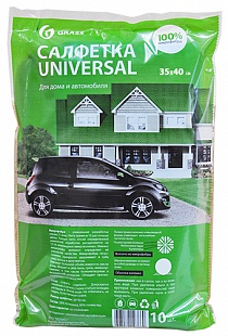 Салфетка микрофибра универсальная 35*40см (10шт), шт