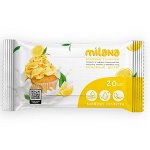 Салфетки влажные антибактериальные Milana Лимонный десерт 20 шт НОВИНКА