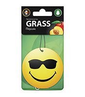 Картонный ароматизатор GRASS "Смайл" (персик) ST-0398 , шт