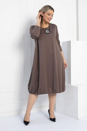 Платье Я жду тебя (кофе) П12313-15