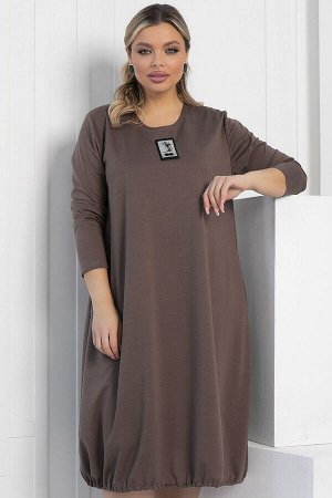 Платье Я жду тебя (кофе) П12313-15