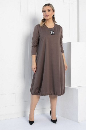 Платье Я жду тебя (кофе) П12313-15