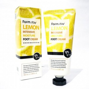 Крем для ног (с лимоном) FarmStay  Lemon Intensive Moisture Foot Cream, 100мл, ,