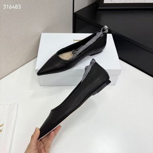 Балетки женские кожаные