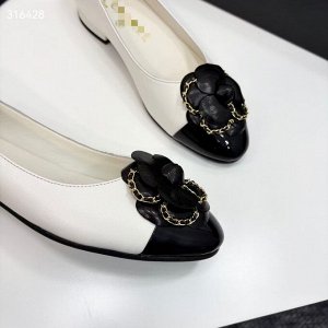Балетки женские кожаные