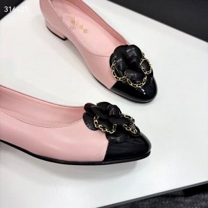 Балетки женские кожаные