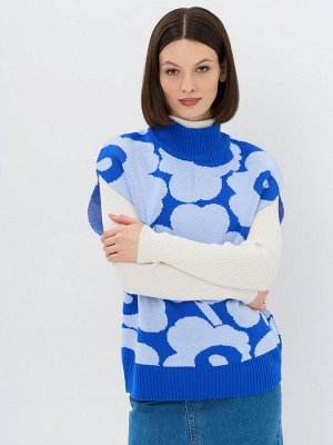 Жилет женский 7242-14135   3400644/3100196 ультрамарин/голубой