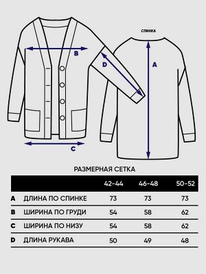 Кардиган женский 7242-14130   11347/36514/392665 лимонный щербет/пудра/королевский голубой