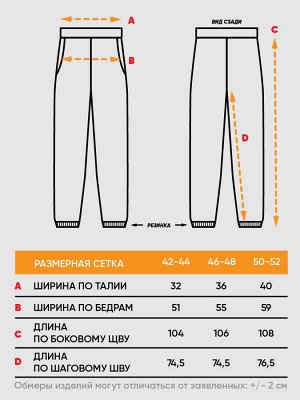 Брюки женские BY222-30011/6   ТФ107 туман