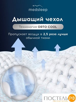 Подушки MedSleep МЕМОРИ ЭРГО АЭРО, Анатомическая, 42х67 (Эргономичная)