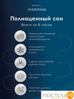 Подушки MedSleep МЕМОРИ ЭРГО АЭРО, Анатомическая, 42х67 (Эргономичная)