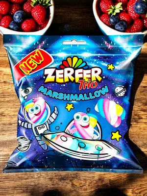 Маршмеллоу в виде косичек с бананово-клубнично-сливочным вкусом Zerfer trio, 90г
