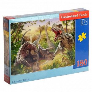 Пазл 180 элементов «Битва динозавров»