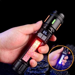 Фонарь ручной Super Bright [15см, 350LM, ABS+ алюминий, 10 Вт, Type-C, 100г]