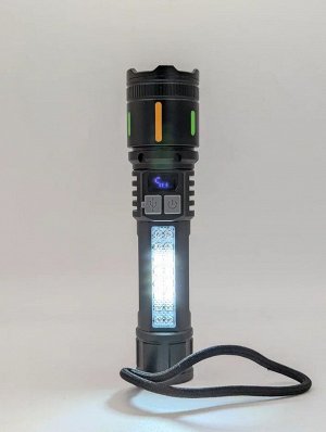 Фонарь ручной Super Bright [15см, 350LM, ABS+ алюминий, 10 Вт, Type-C, 100г]