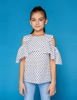 Блузка детская для девочек Navaga белый 0922133001