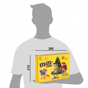 M&M's and Friends (577 гр) Большая посылка с новогодней игрой и стикерами Новогодний подарочный набор