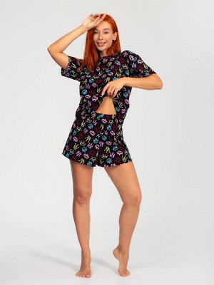 Костюм женский кулирка с шортами "КРИСТИ" КОРОНА