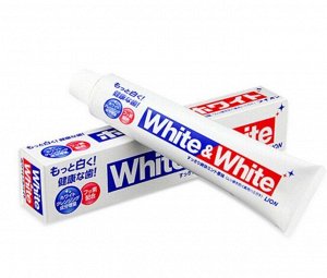 Зубная паста отбеливающего действия LION "White&White" туба 150г