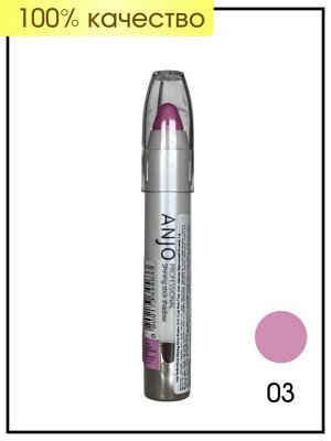 Anjo Professional Стик-тени сияющие Коралловый Розовый Shining Stick Shadow № 03 Coral Pink, 3 гр