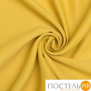 Штора портьерная "Этель" 135х250, цвет жёлтый, блэкаут, 100% п/э