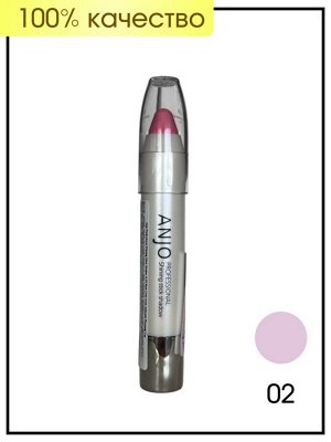 Anjo Professional Стик-тени сияющие Розовый Shining Stick Shadow № 02 Pink, 3 гр
