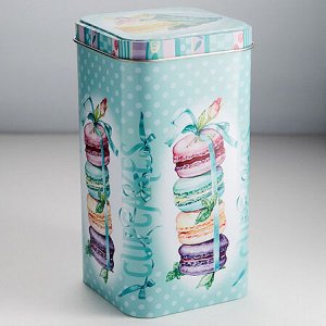 Банка жестяная "Десерт мятный" 9х9х17,1см 1,4л