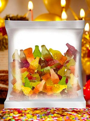 Мармелад жевательный в виде бутылочек, с двойными вкусами "КрутФрут" (упаковка 0,5 кг)