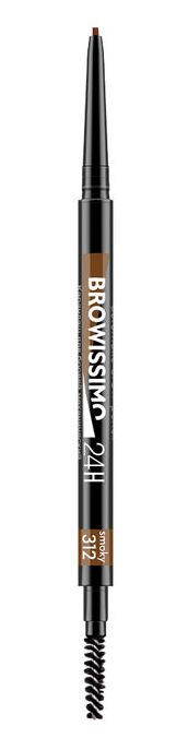 LUXVISAGE Карандаш для бровей механический BROWISSIMO ultra slim super stay 24H, 312 smoky
