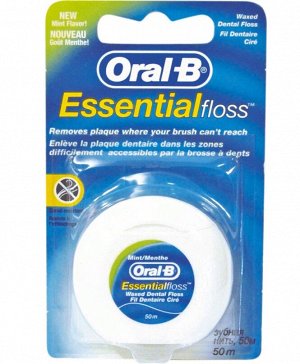 ORAL_B Зубная нить Essential floss мятная 50м
