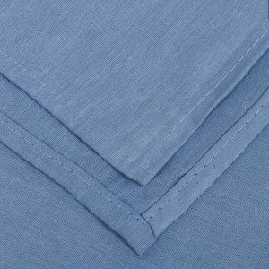 Простыня 2-спальная, 180 х 215 см, 100% хлопок, поплин, голубая, Silvano