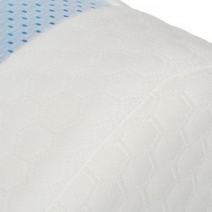 Подушка ортопедическая, 40 х 60 х 10/12, полиуретан, чехол полиэстер, кант, с эффектом памяти, мягкая, Silvano, Y8-2977