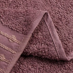 Полотенце банное 70х140 см, 100% хлопок, 470 г/м2, Дафна, темно-сиреневое, Узбекистан, 311670140