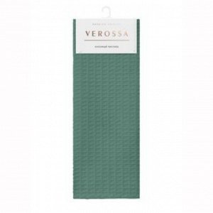 Полотенце кухонное вафельное, 40х70 см, 100% хлопок, Verossa, эвкалипт, Россия