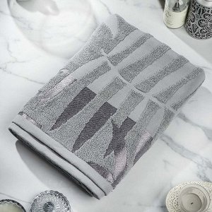 Полотенце банное 70х140 см, 100% хлопок, 480 г/м2, Трея, Silvano, серое, Узбекистан