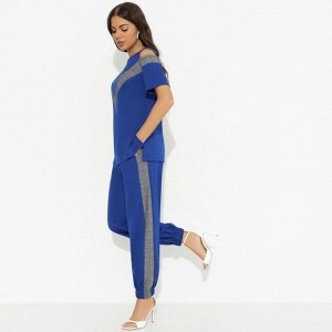 Брючный комплект из трикотажа, Нешуточная конкуренция (blue 2 в 1)