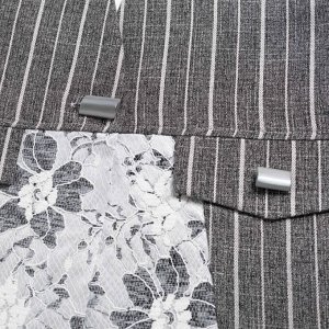 Жилет комбинированный с кружевом, Искусство переговоров (grey)