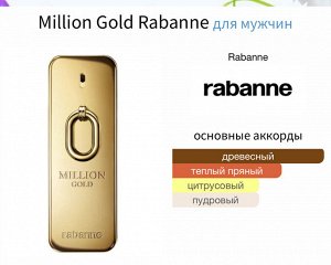 Мужские духи Million Gold Rabanne 100 мл. Оригинал