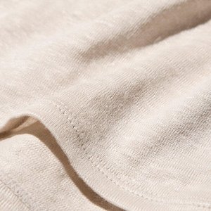 UNIQLO Женская льняная футболка, винный