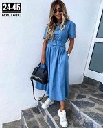 ПЛАТЬЕ ТКАНЬ ДЖИНСЫ