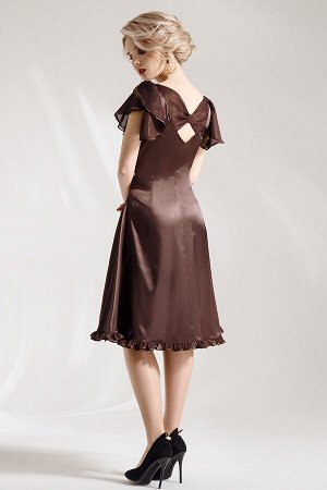 Платье Euro Moda 201 шоколад / золото