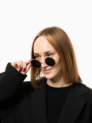 Очки солнцезащитные OneSun, uv 400, 14x13x4.6 см, линза 4.6x4.6 см, зеленые